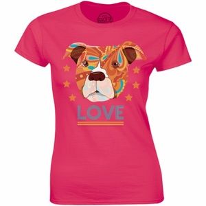 Love Cute Boston Terrier Face Dog Lovers T-shirt